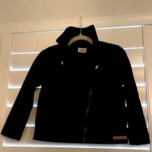 Hudson kids black velour jacket size 4T